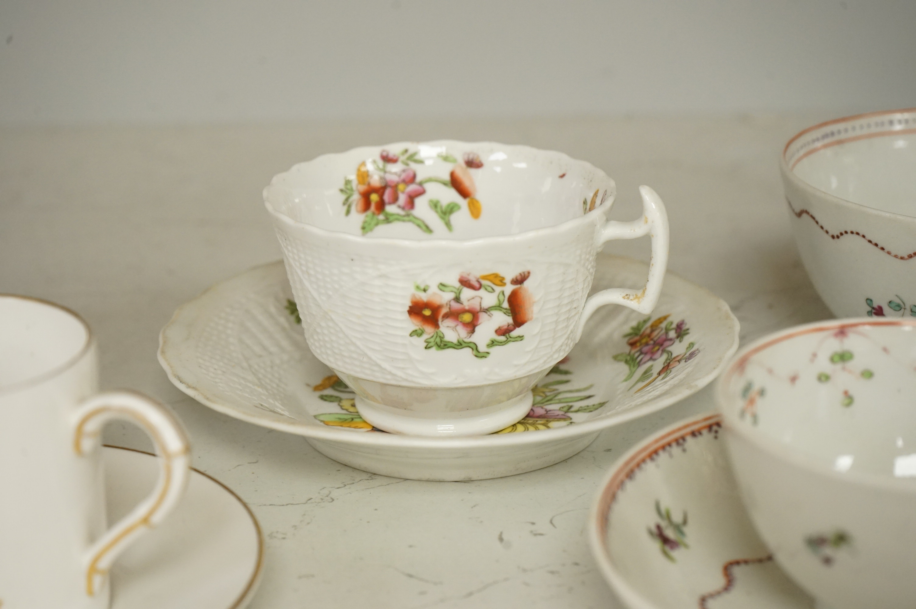 A collection of 18th century and later English teaware (18)